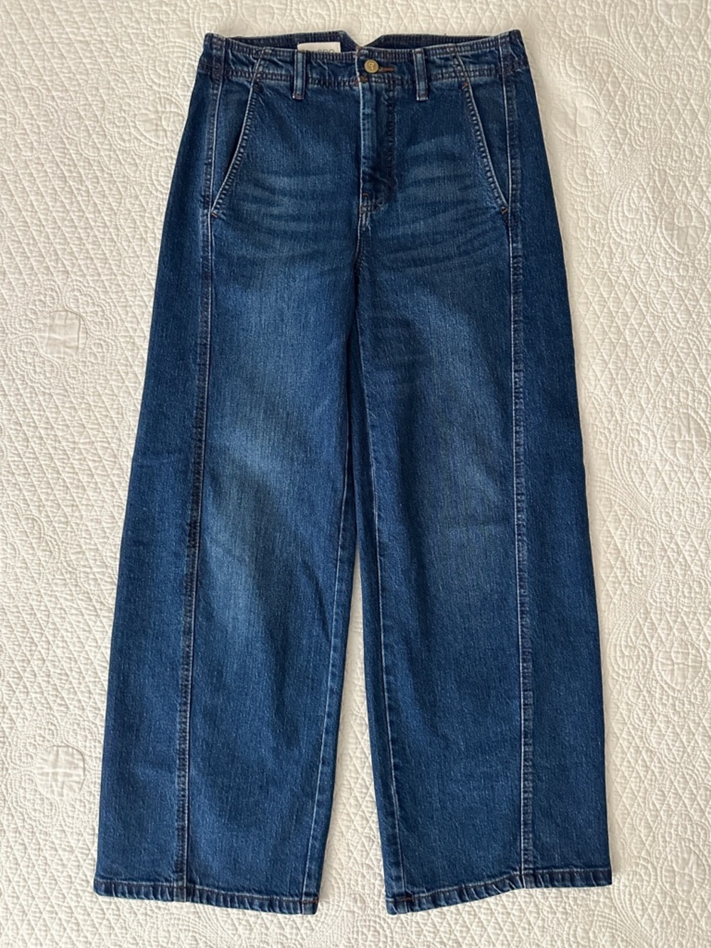 Pilcro Anthropologie The Lex High-Rise Relaxed Tapered Jeans Size 26 - Picture 3 of 15